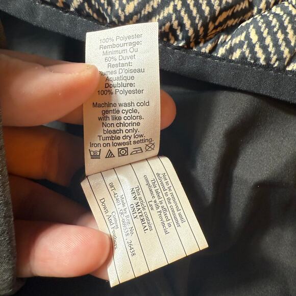 J. Crew Excursion Quilted 60% Down Puffer Vest In Herringbone Size Small - Picture 3 of 6